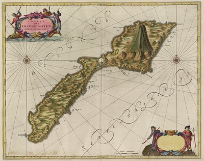 Island Named Jan Mayen by Joan Blaeu